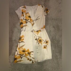 Wilfred floral cream dress